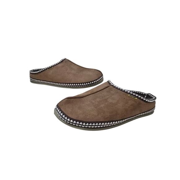 Deer Stags Mens Slipperooz Indoor/Outdoor Slipper Wherever S.U.P.R.O. Sock Brown - Picture 1 of 9